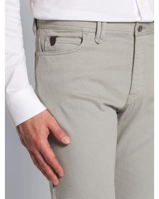 Brioni Gray Slim Fit Jeans for men