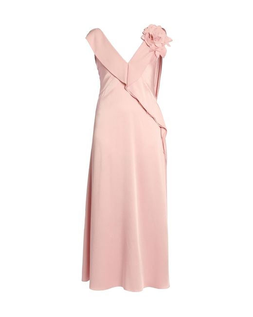 Erdem Pink V-Neck Dress