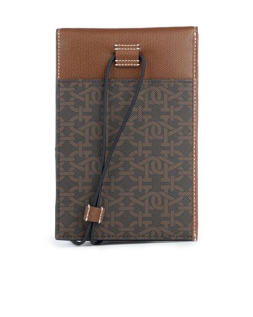 Bally Brown Wallet With Neck Rope for men