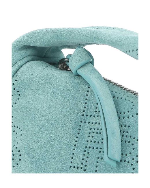 By Far Blue Cush Micro Tote Bag