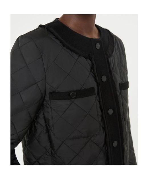 Weekend by Maxmara Black Short Quilted Jacket