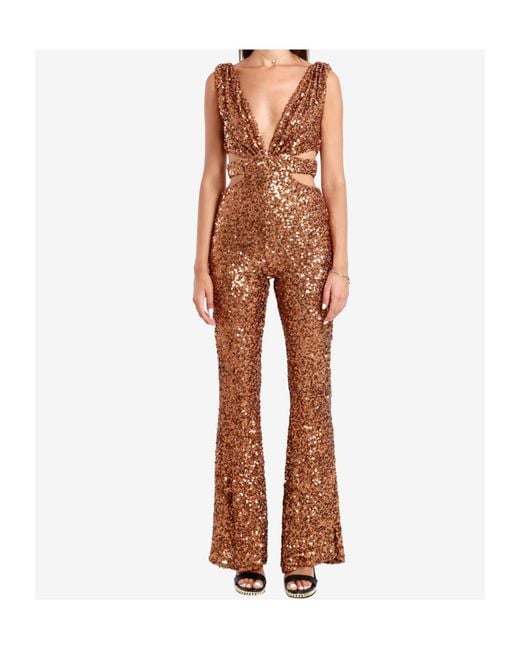 Aniye By Brown Sleeveless Jumpsuit