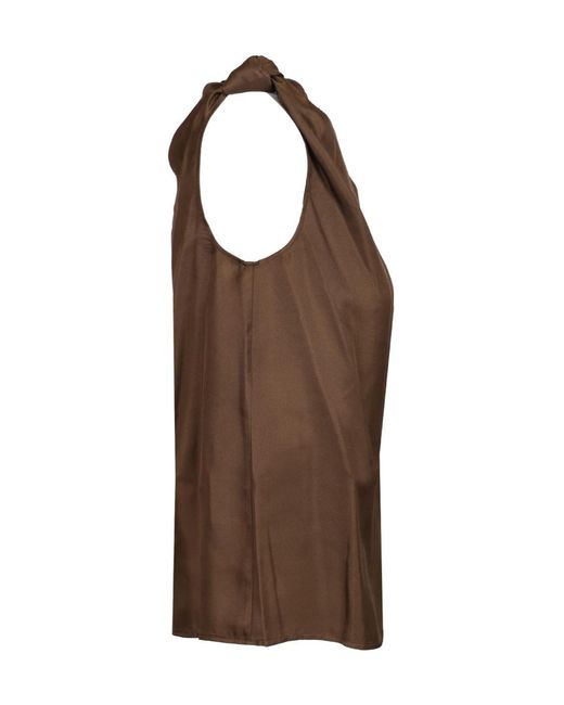 Loulou de Saison Brown Sleeveless Vest