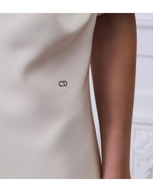 Dior White Mid-Length Asymmetrical Dress