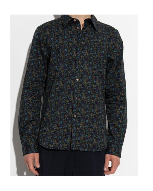 Paul Smith Black Ps Paul Smith Colorful Printed Long-Sleeved Shirt for men