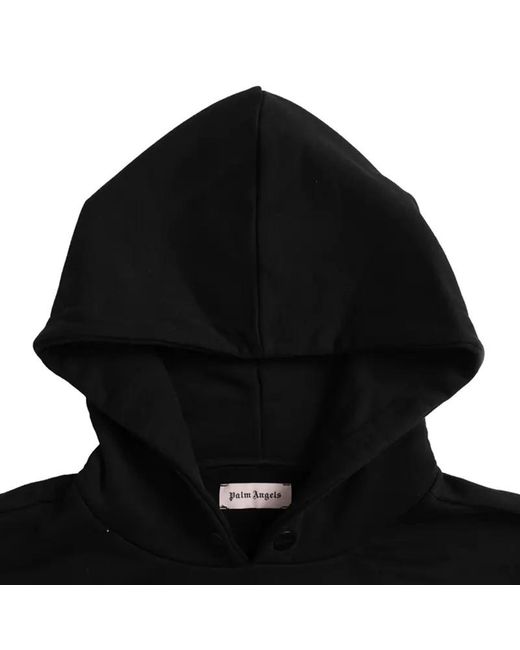 Palm Angels Black Printed Logo Sweater for men