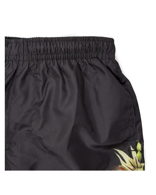 Givenchy Black Logo Printed Swim Shorts for men