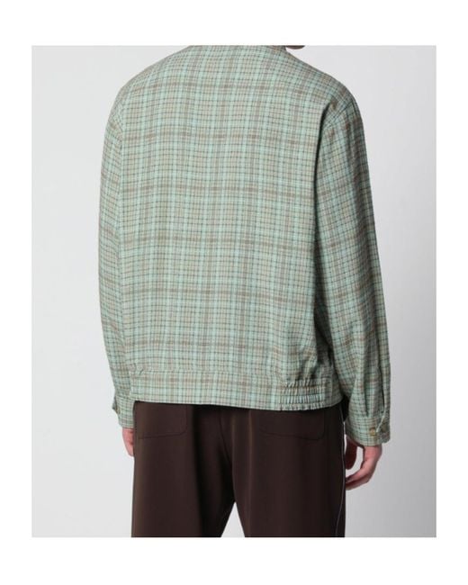 Needles Gray Dobby Grid Sporty Jacket for men