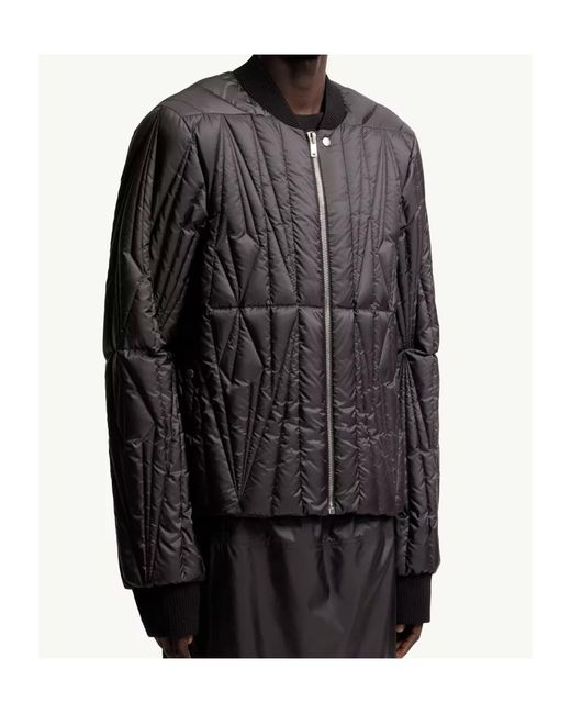 Moncler Black Moncler Rick Owens Geocamo Flight Down Bomber Jacket for men
