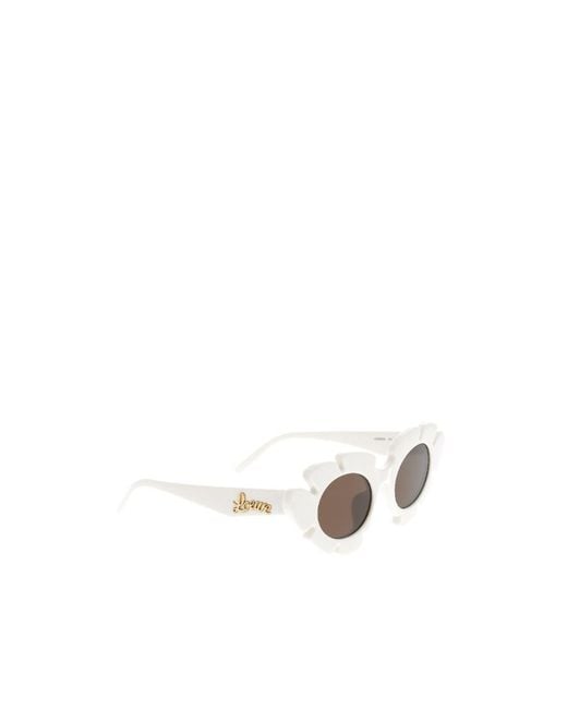 Loewe White Flower Frame Sunglasses
