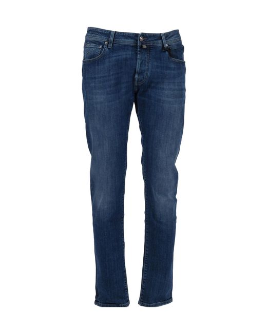 Jacob Cohen Blue Belt Loop Jeans for men