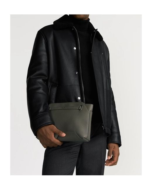 Dior Gray Normandie A5 Triangle Pouch for men