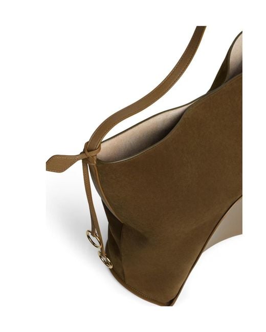Alaïa Brown Alaïa Hip Large Bucket Bag