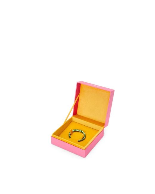 Loewe Green Thin Nappa Twist Cuff
