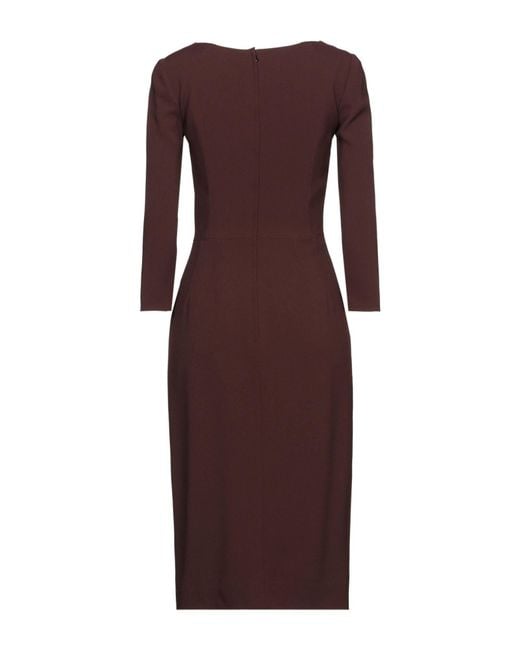 Dolce & Gabbana Purple Solid Color Slim-Fit Dress