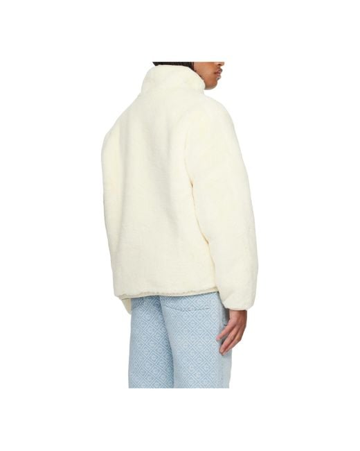 Casablanca White Half-Zip Sweatshirt for men