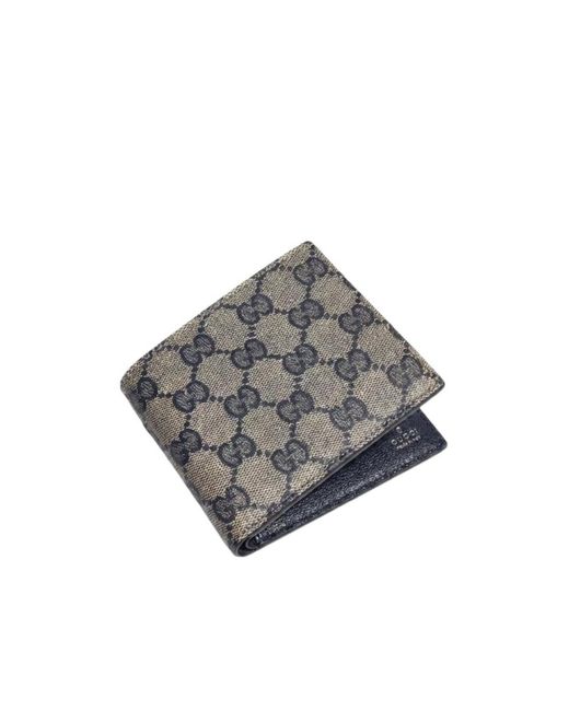 Gucci Gray Essence Classic Bi-Fold Wallet for men