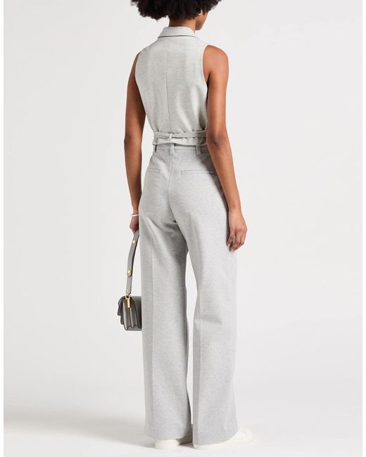 Brunello Cucinelli White Solid Color Stretch Fabric Top