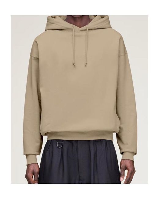 Y-3 Natural Logo Patch Hoodies for men