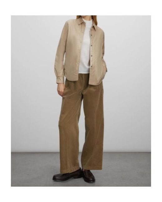 Aspesi Brown Padded Shirt Jacket