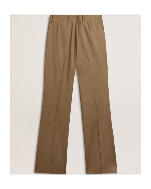Golden Goose Deluxe Brand Brown Straight-Leg Tailored Trousers