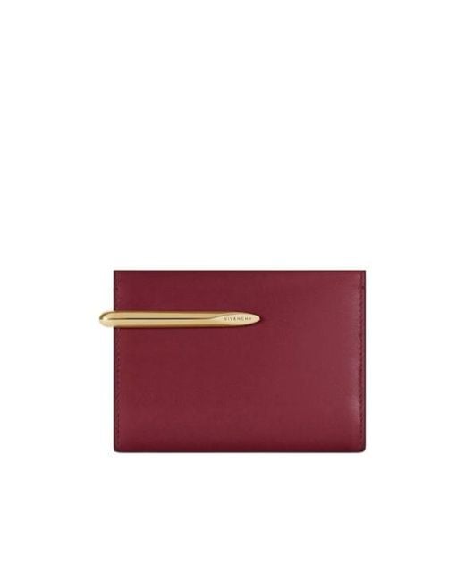 Givenchy Red Pinch Bifold Wallet
