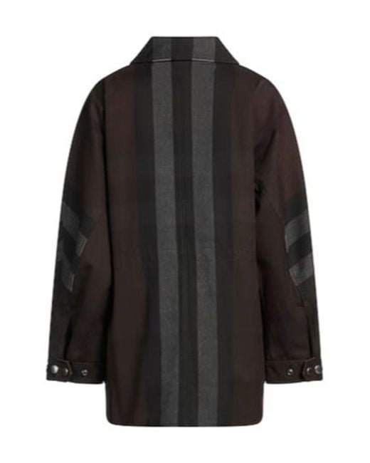 Burberry Black Classic Printed Jacket