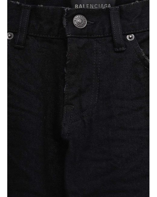 Balenciaga Black Logo Patch Fitted Low-Waisted Jeans