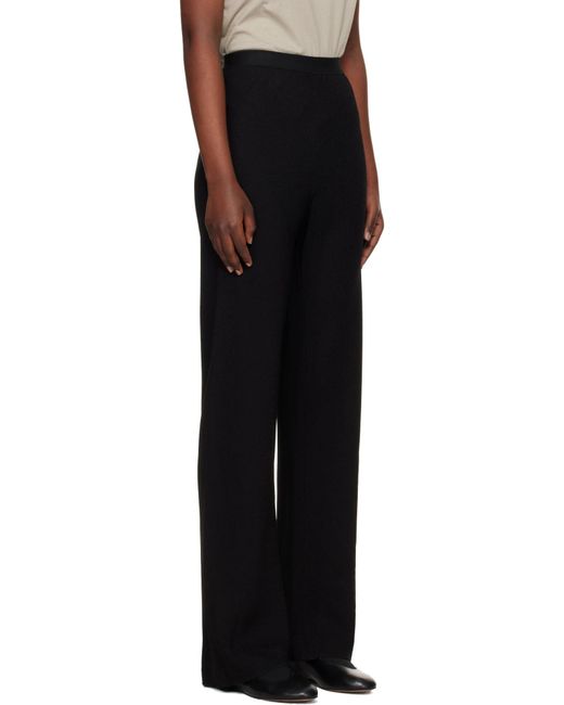 Wardrobe NYC Black Crepe Bias Cut Casual Pants