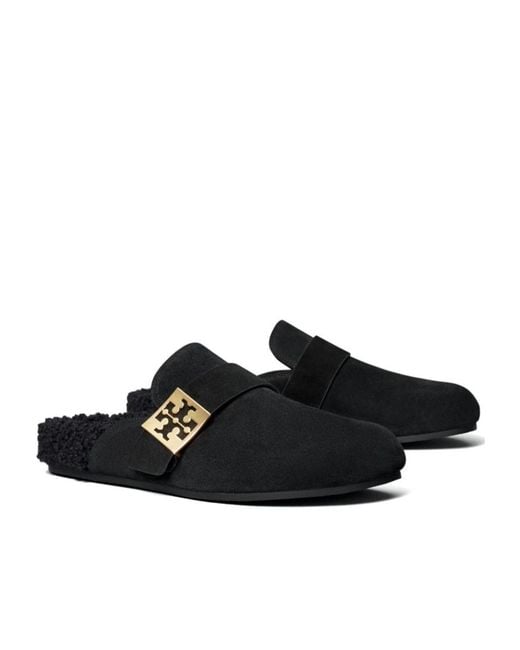 Tory Burch Black Mellow Mules