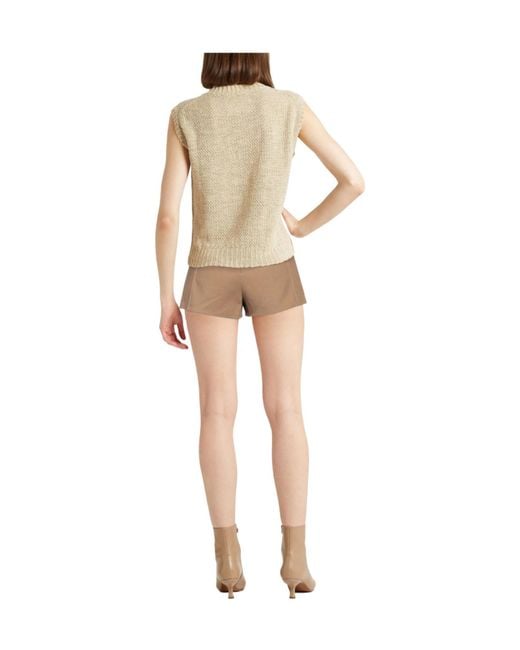Max Mara Natural Solid Color Shorts