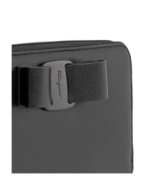 Ferragamo Black Vara Long Purse