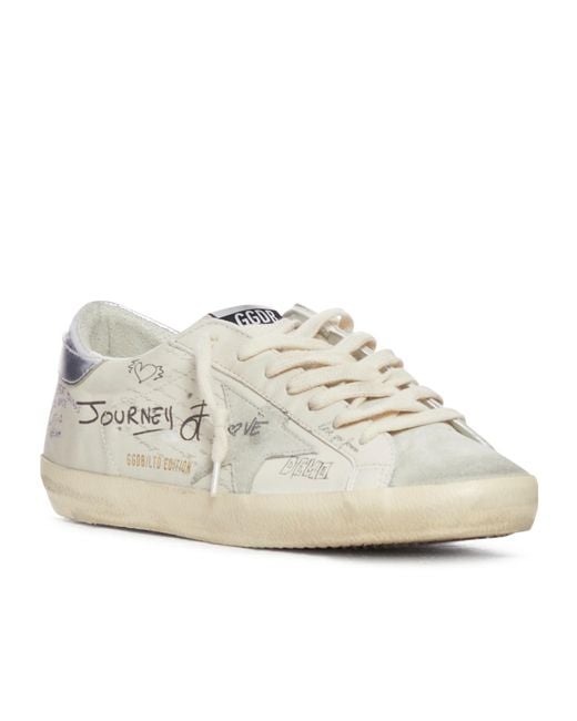Golden Goose Deluxe Brand White Superstar Lace-Up Sneakers for men