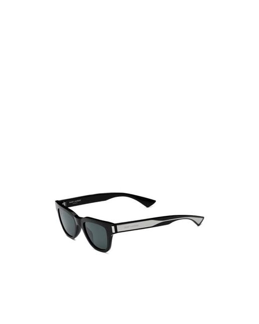 Saint Laurent White Eyewear Square Frame Sunglasses for men