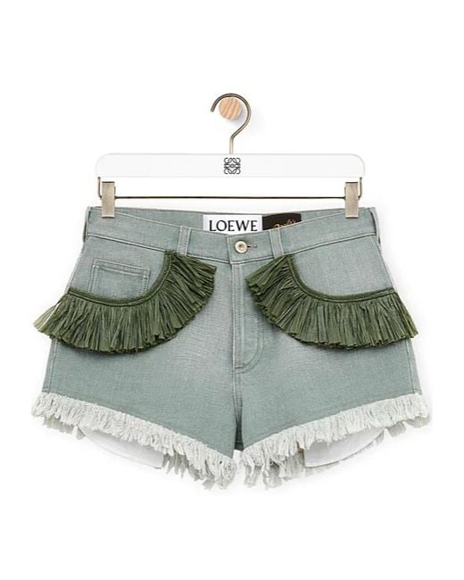 Loewe Shorts in Green | Lyst