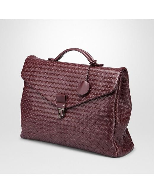 Bottega Veneta Purple Weave A Detail Handbag