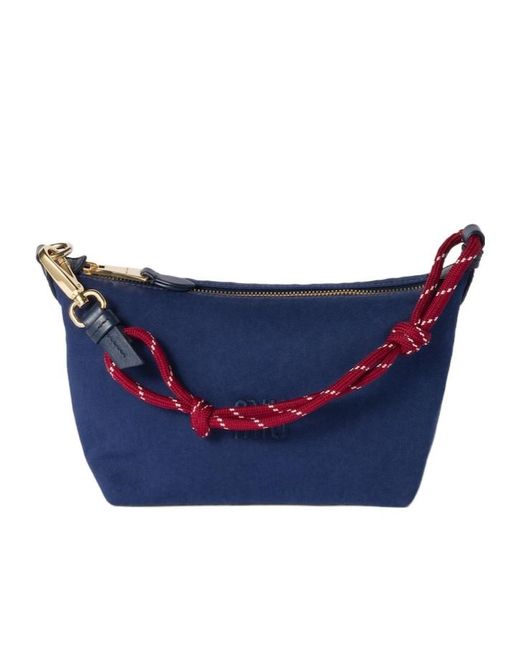 Miu Miu Blue Gabardine Sachet