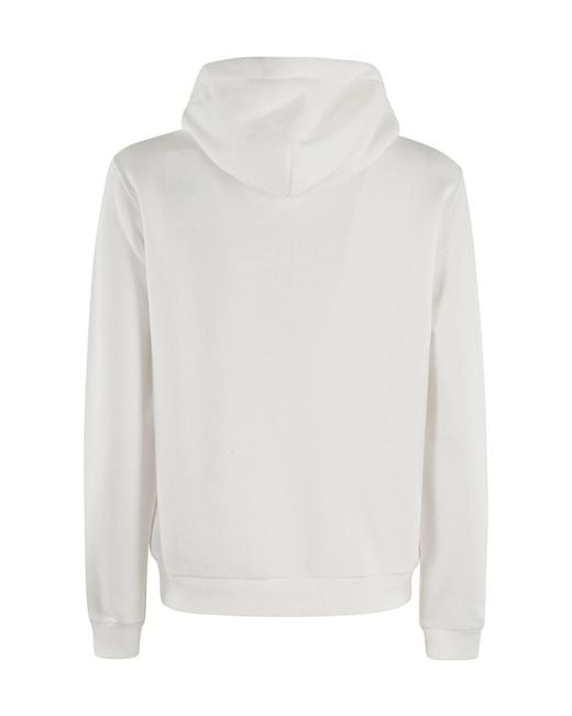 Polo Ralph Lauren White Logo Embroidered Zipped Hoodie