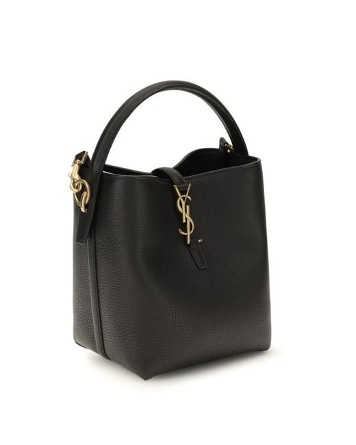Saint Laurent Black Le 37 Bucket Shoulder Bag
