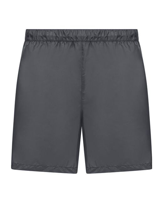 Prada Gray Re-Nylon Swim Shorts for men