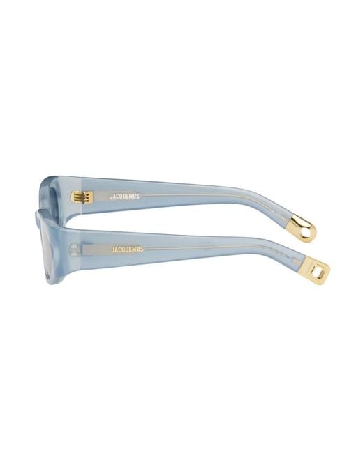 Jacquemus Blue Logo Sunglasses for men