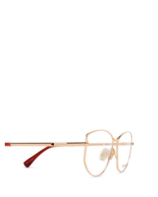Max Mara White Round Frame Glasses