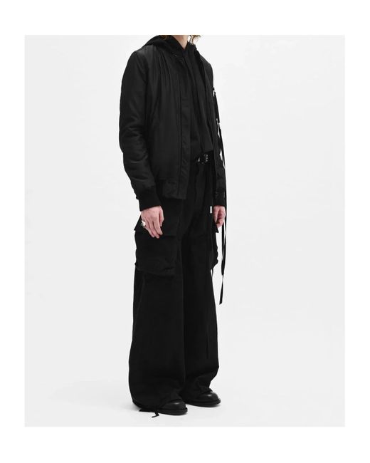 Ann Demeulemeester Black Dries Bomber Jacket for men