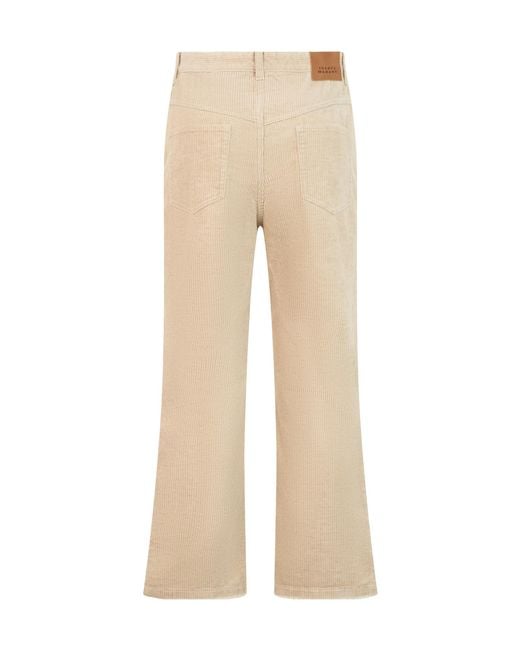 Isabel Marant Natural Isabel Marant Étoile Flared Corduroy Pants
