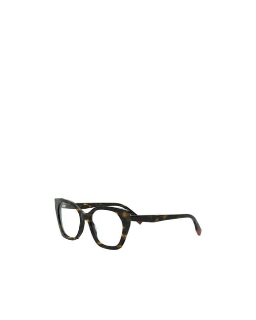 Fendi White Eyewear Square Frame Glasses for men