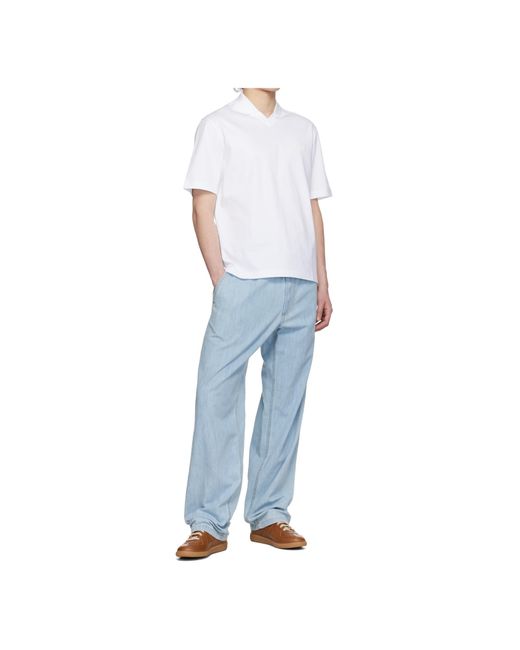 Mackage White Short Sleeve Polo Shirt for men