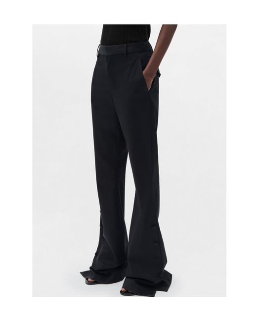 Ann Demeulemeester Black Enya Buttoned Bootcut Trousers