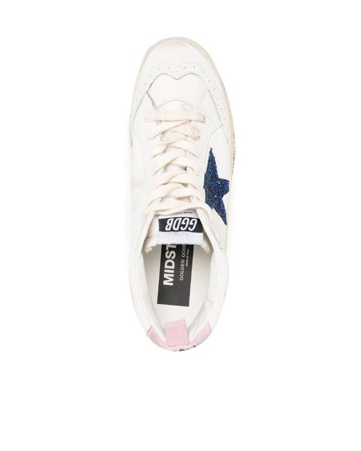 Golden Goose Deluxe Brand Multicolor Mid Star Sequin-Embellished Sneakers