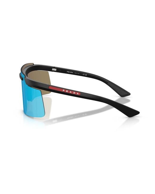 Prada Linea Rossa Blue Frameless Sunglasses for men