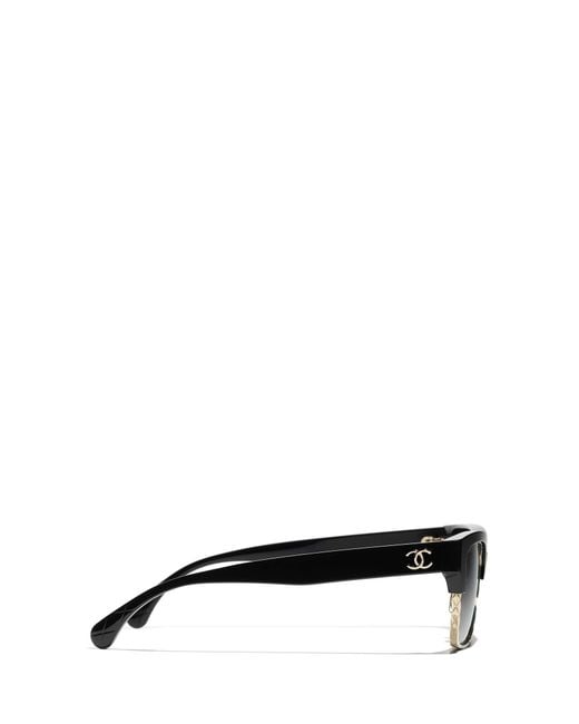 Chanel White Full Frame Sunglasses